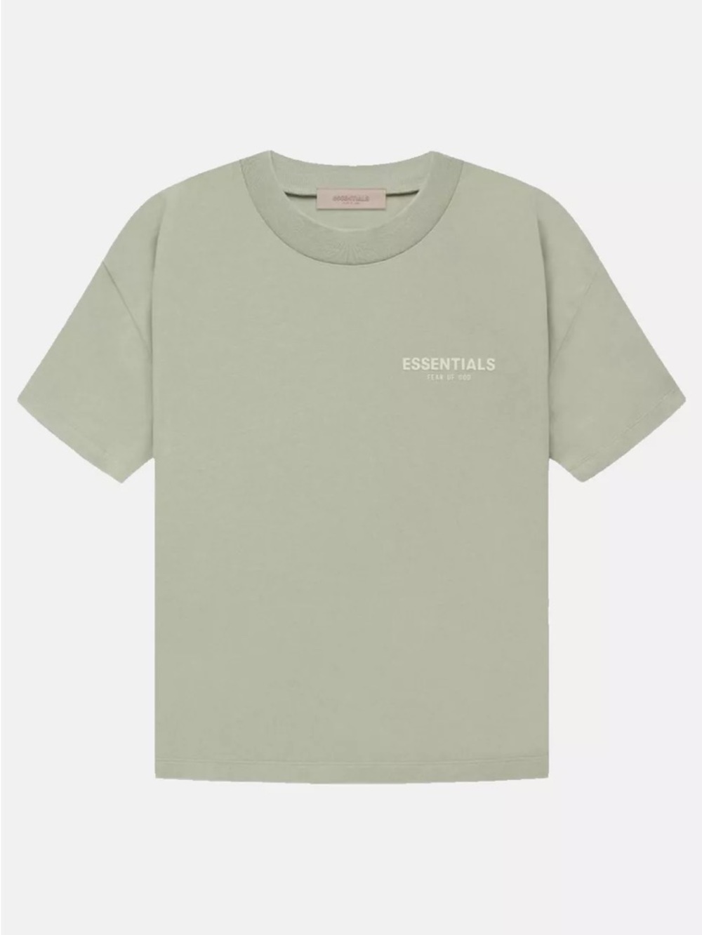 Fear of God Essentials T-shirt in Sea Foam size Small